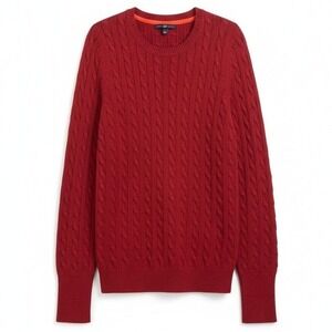 Gap Mens Angora Sweater Size‎ Large Cable Knit Preppy Fisherman Festive Comfy